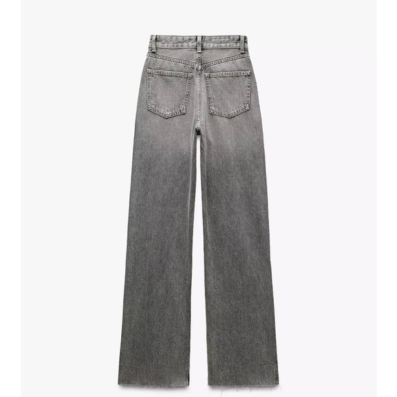 Zara NWT full length high rise wide leg jeans 6045/025 - Picture 3 of 9